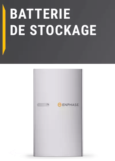 Menu de navigation Batterie de Stockage