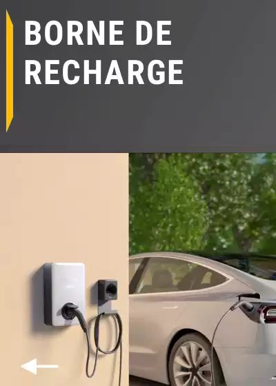 Menu de navigation Borne de recharge pour véhicules électriques