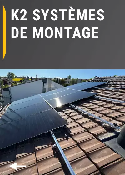 Menu de navigation K2 système de montage pour panneaux photovoltaïques